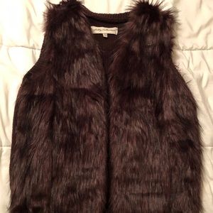 Faux fur vest